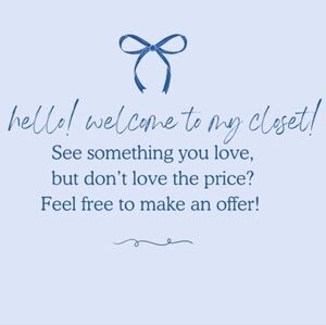 WELCOME TO MY POSHMARK CLOSET!